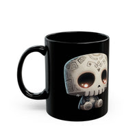 Adorable Tribal Aztec Skull Glow Black Mug