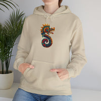 Aztec Serpent God Quetzalcoatl Modern Tribal Style Unisex Hoodie