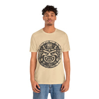 Mayan Jaguar Deity Woodcut Style Unisex T-Shirt