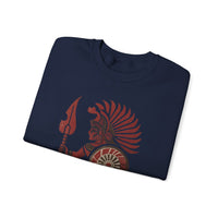 Young Warrior Glyph Pre-Hispanic Style Unisex Sweatshirt