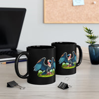 Inca Andean Condor Cartoon Spirit Black Mug