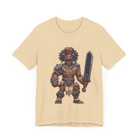 Obsidian Blade Fighter Pixel Art Unisex T-Shirt