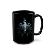 Mystical Inca Chaman Skull Bohemian Vibe Black Mug
