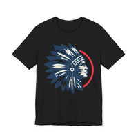 Tribal Visionary Chief Emblem Illustration Unisex T-Shirt