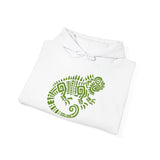 Mayan Aztec Totem Symbol of Iguana Unisex Hoodie