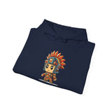 Chibi Aztec Warrior Cartoon Style Unisex Hoodie
