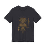 Warrior Shaman Tribal Glyph Gold Line Unisex T-Shirt