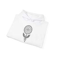 Shadow Phoenix Tribal Emblem Illustration Unisex Hoodie