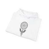 Shadow Phoenix Tribal Emblem Illustration Unisex Hoodie