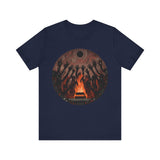Sacred Fire Tribal Ceremony Glyph Style Unisex T-Shirt