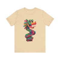 Cartoon Quetzalcoatl Cyber Serpent Unisex T-Shirt