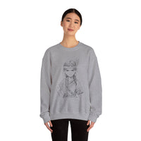 Brave Inca Girl Ink Warrior Portrait Unisex Sweatshirt
