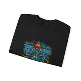 Wild Aztec Turquoise Amulet Illustration Unisex Sweatshirt