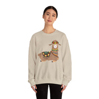 Resting Alpaca In Traditional Ornaments Unisex Sweatshirt