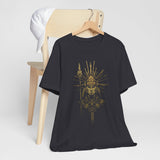 Golden Shaman Tribal Symbol Line Art Unisex T-Shirt