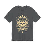 Ah Puch Skull Crown Mayan Glyph Style Unisex T-Shirt