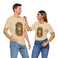 Golden Aztec Warrior Queen Illustration Unisex T-Shirt
