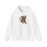 Aztec Jaguar Warrior Woman Watercolor Unisex Hoodie