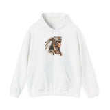 Aztec Jaguar Warrior Woman Watercolor Unisex Hoodie