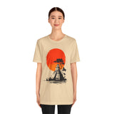 Tikal Sunset Temple Minimalist Art Unisex T-Shirt