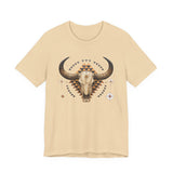 Western Longhorn Cosmic Totem Illustration Unisex T-Shirt