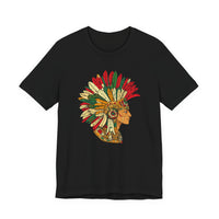 Aztec Warrior Head Illustration Unisex T-Shirt
