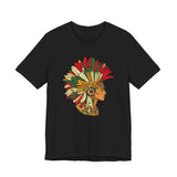 Aztec Warrior Head Illustration Unisex T-Shirt