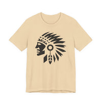 Tribal Warrior Headdress Emblem Illustration Unisex T-Shirt