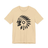 Tribal Warrior Headdress Emblem Illustration Unisex T-Shirt