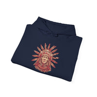 Aztec Sun Chief Feather Headdress Unisex Hoodie