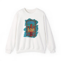 Glitter Serape Cactus on Leopard Burst Illustration Unisex Sweatshirt