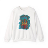 Glitter Serape Cactus on Leopard Burst Illustration Unisex Sweatshirt