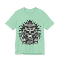 Ah Puch Death God Petroglyph Skull Unisex T-Shirt