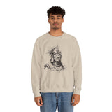 Inca Warrior Line Art Tribal Design Unisex Sweatshirt