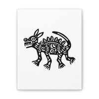 Hairless Mayan Dog Illustration Canvas