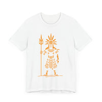 Sun Staff Shaman Tribal Symbol Gold Line Unisex T-Shirt