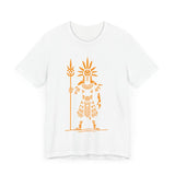 Sun Staff Shaman Tribal Symbol Gold Line Unisex T-Shirt