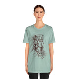 Aztec Warrior Woman Jaguar Spirit Sketch Unisex T-Shirt