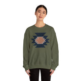 Minimal Southwest Tribal Rug Pattern Illustration Unisex Sweatshirt