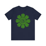 Aztec Plant Spiral Symbol Unisex T-Shirt