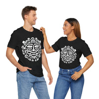 Andean Dual God Symmetry Tribal Glyph Style Unisex T-Shirt