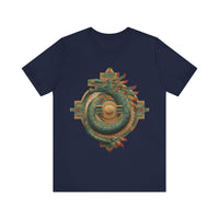 Quetzalcoatl Feathered Sun Glyph Unisex T-Shirt