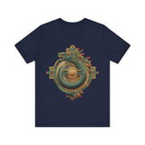 Quetzalcoatl Feathered Sun Glyph Unisex T-Shirt