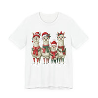 Inca Christmas Llama Family from the Andes Unisex T-Shirt