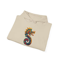 Aztec Serpent God Quetzalcoatl Modern Tribal Style Unisex Hoodie