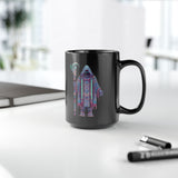 Digital Oracle Cyber Priest Black Mug