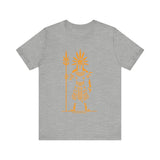 Sun Staff Shaman Tribal Symbol Gold Line Unisex T-Shirt