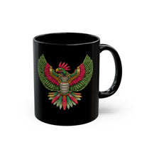 Pixel Art Quetzalcoatl Retro Boss Style Black Mug