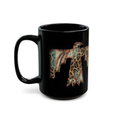 Savage Thunderbird Totem Illustration Black Mug
