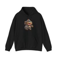 Chibi Mayan Jaguar Warrior Cartoon Style Unisex Hoodie